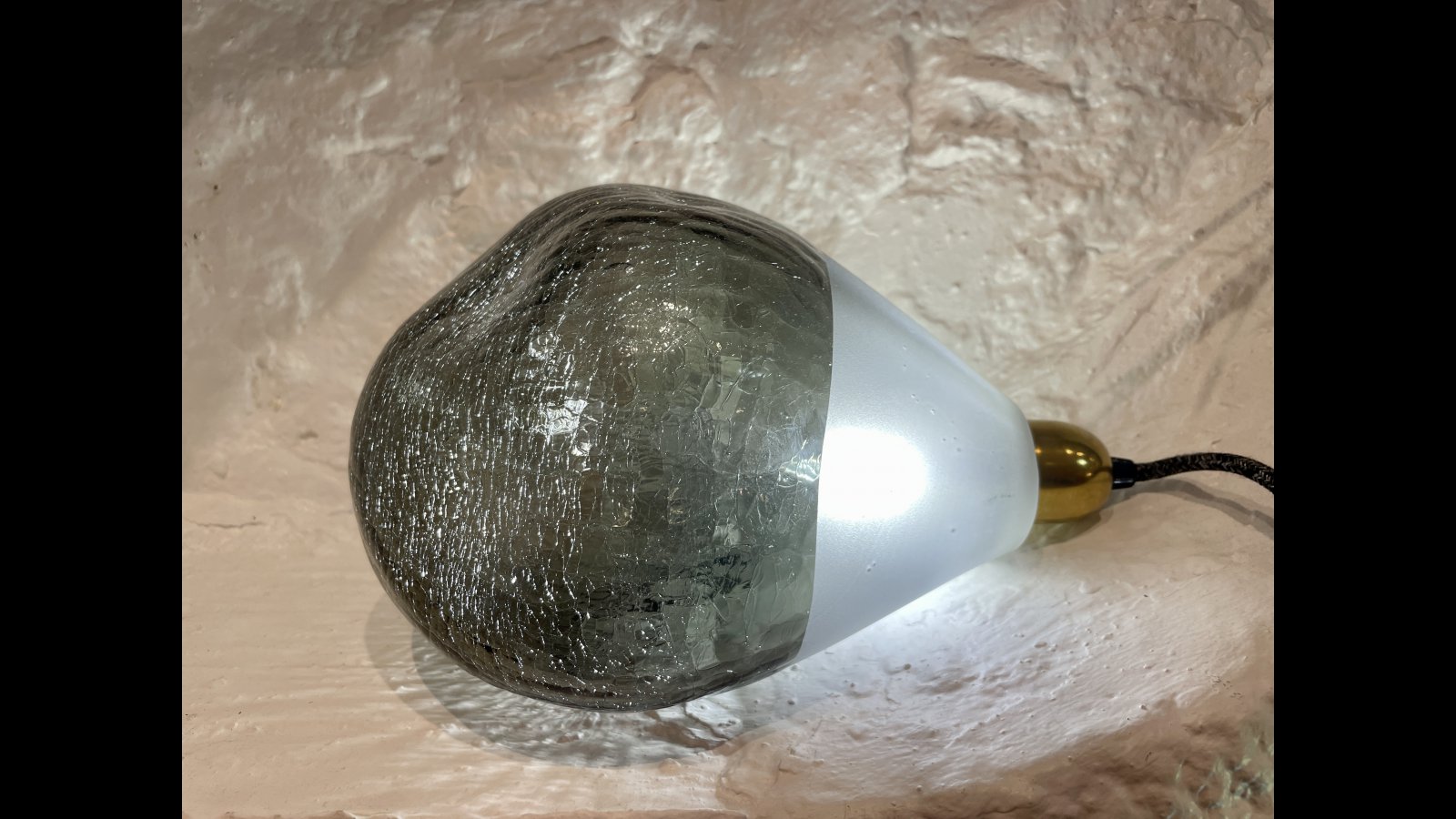 Lampe Bulle Froisse grise > Lampes  Poser > Bulles Froisses