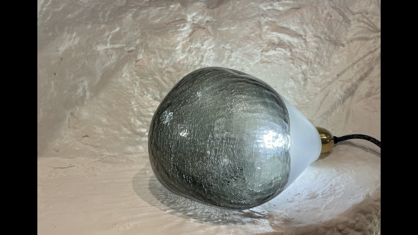 Lampe Bulle Froisse grise > Lampes  Poser > Bulles Froisses