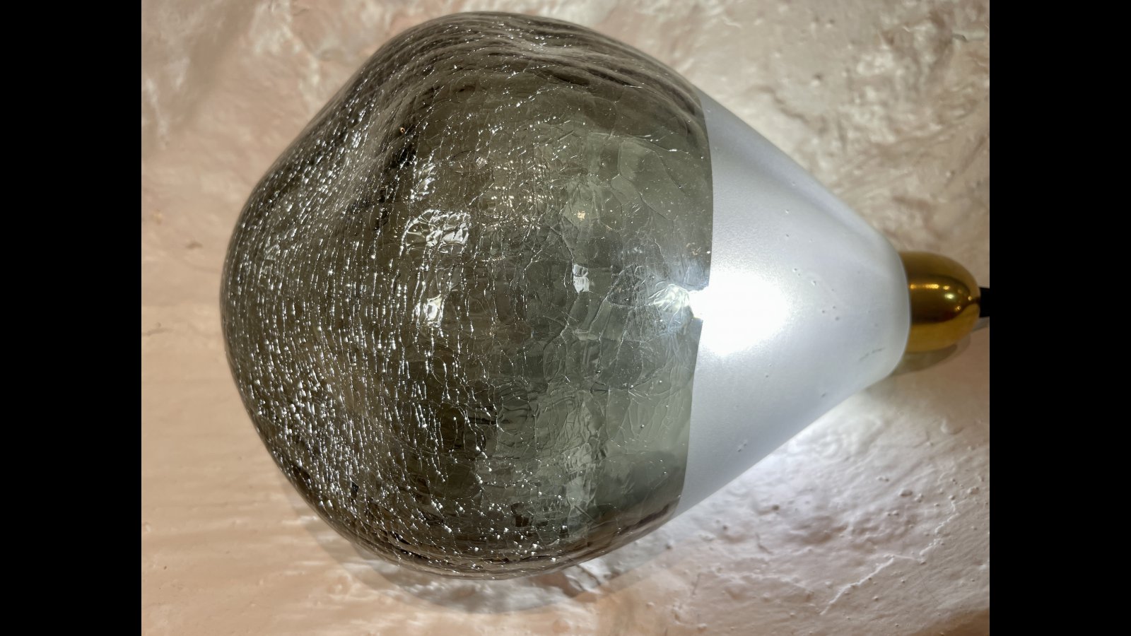 Lampe Bulle Froisse grise > Lampes  Poser > Bulles Froisses
