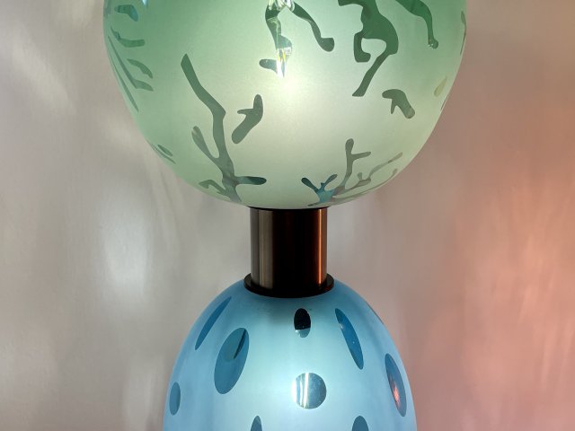 Lampe Bilboquet Emeraude & Turquoise